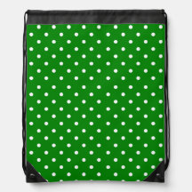 Bright Green Background with White Polka Dots