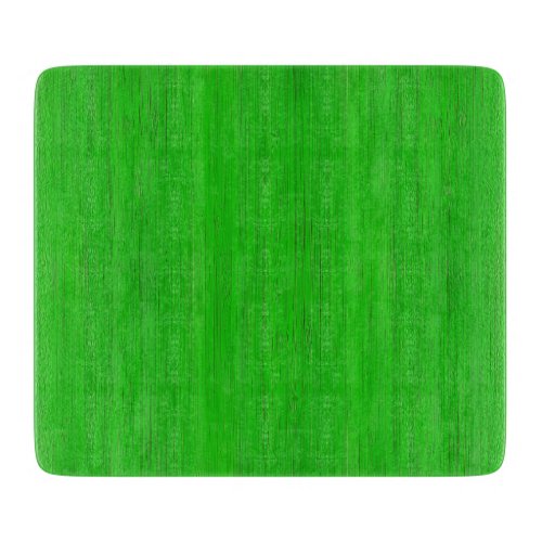 Bright Green Bamboo Wood Grain Look Cutting Board