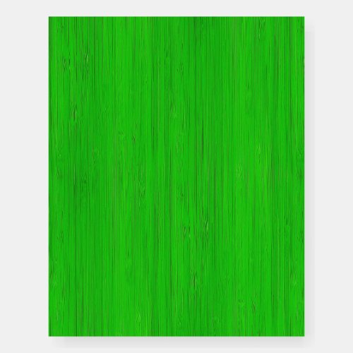 Bright Green Bamboo Wood Grain Look Foam Board