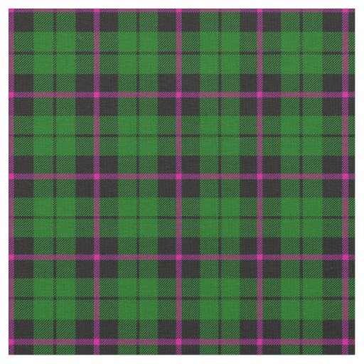 Bright green black pink stripe plaid print2 fabric