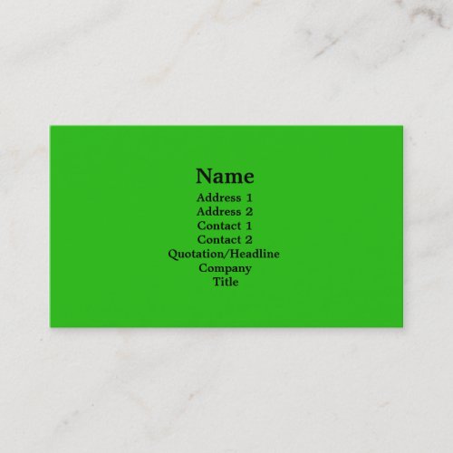 bright green business card templates