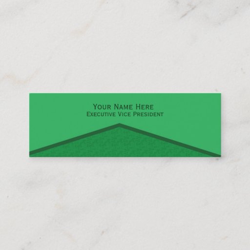 Customizable Bright Green Center Point Business Cards