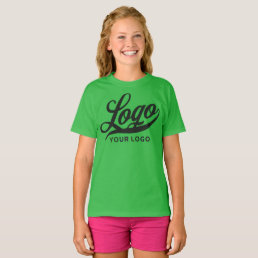 Bright Green Company Logo Swag Business Kids Girls T-Shirt