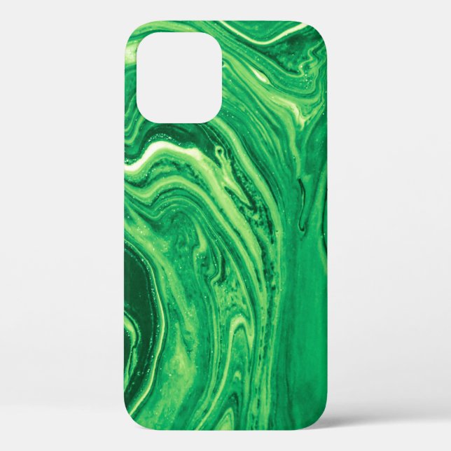 Bright Green Creative Mixed Textile Design. Grunge Case-Mate iPhone Case (Back)