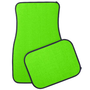 Bright Green Cute One Color Car Floor Mat