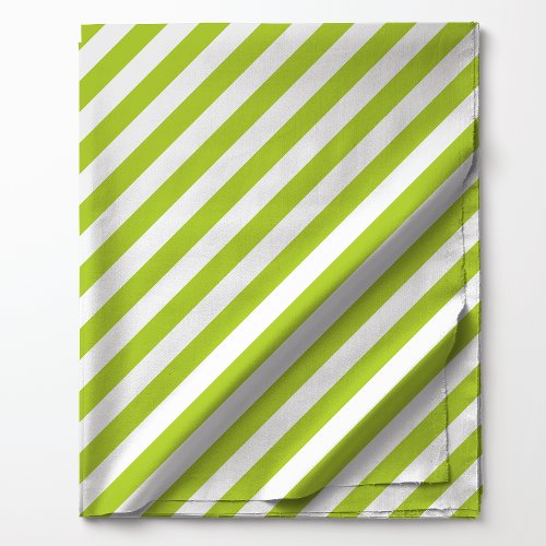 Bright Green Diagonal Stripes Pattern Fabric