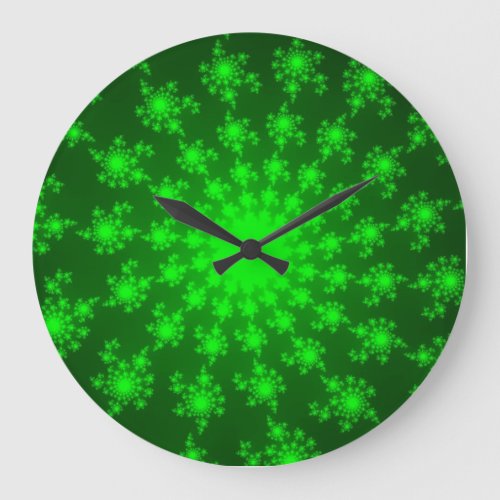 Bright Green Eye Large Clock