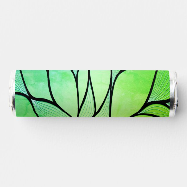 Bright Green Hues Creative Leave Pattern  Breath Savers® Mints (Front)