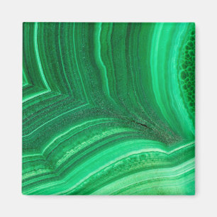 Bright green Malachite Mineral Magnet