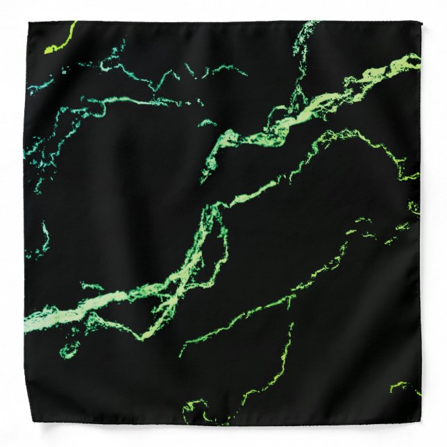 Bright Green Marble  Bandana (Front)