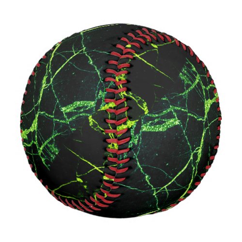 Bright Green Marble  Baseball