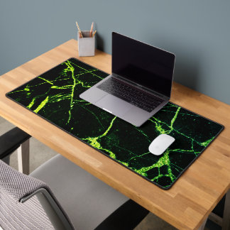 Bright Green Marble Desk Mat