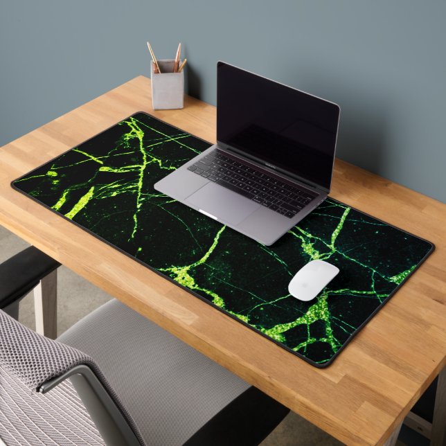 Bright Green Marble  Desk Mat (Office 2)