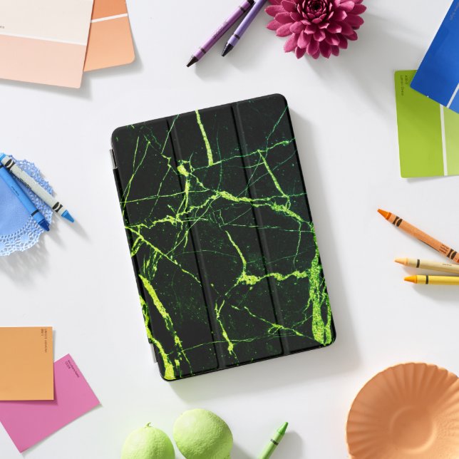 Bright Green Marble  iPad Pro Cover (Desk)