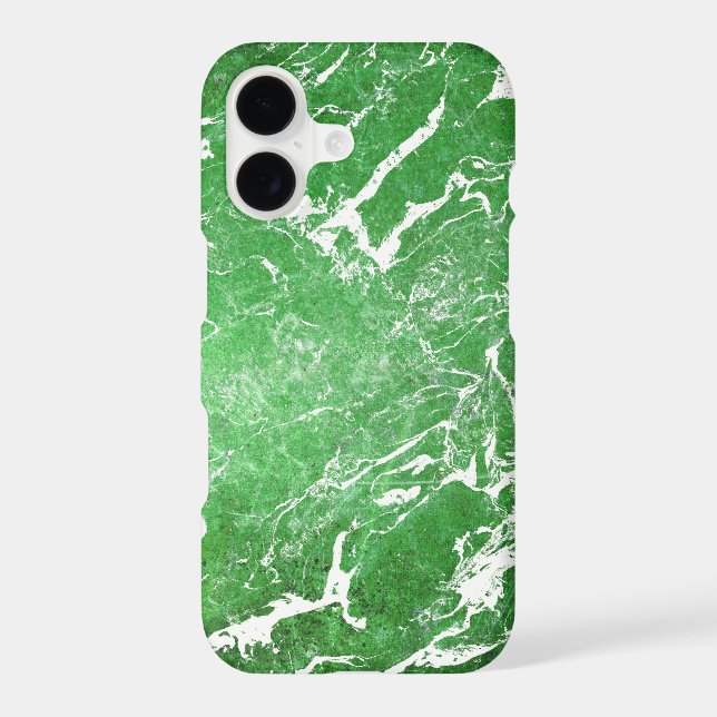 bright green marble pattern Case-Mate iPhone case (Back)