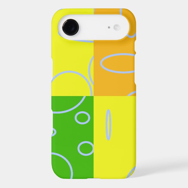 Bright Green Orange Yellow Light Blue Loop Case-Mate iPhone Case (Back)
