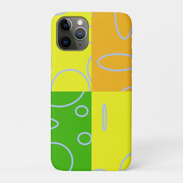 Bright Green Orange Yellow Light Blue Loop Case-Mate iPhone Case (Back)