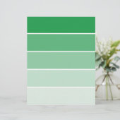 Bright Green Paint Samples (Standing Front)
