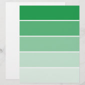 Bright Green Paint Samples (Front/Back)