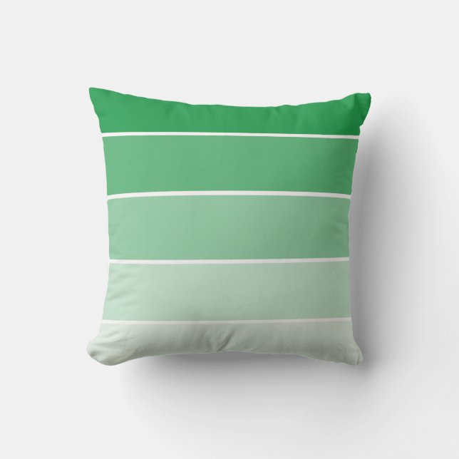Bright Green Paint Samples Throw Pillow (Front)