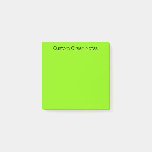 Bright Green Post-it Notes (Front)