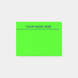 Bright Green Post It Notes