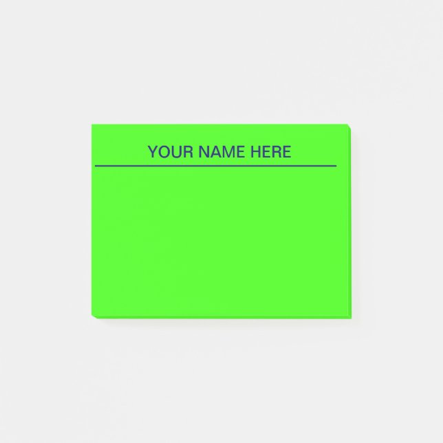 Bright Green Post It Notes (Front)