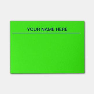 Bright Green Post It Notes