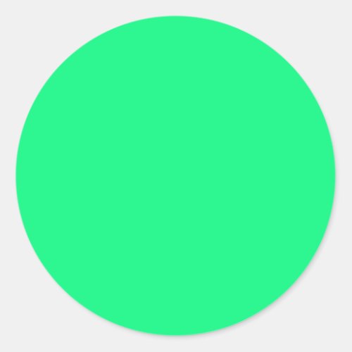 Bright Green Round Sticker