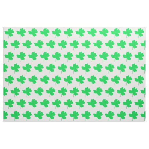 Bright Green Shamrock Shamrocks Fabric