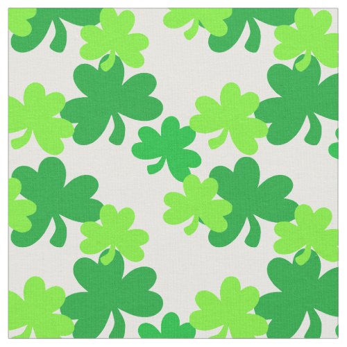 Bright Green Shamrocks St Patricks Day Fabric
