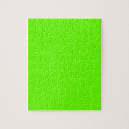 Bright green solid color  jigsaw puzzle
