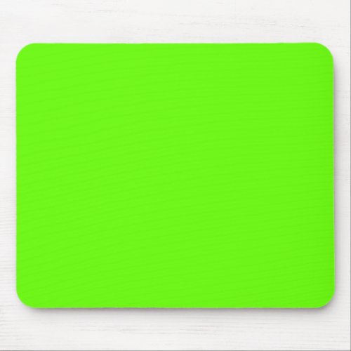 Bright green solid color  mouse pad