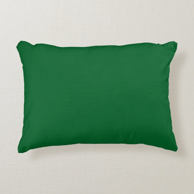 Bright Green solid color plain pillow (Front)