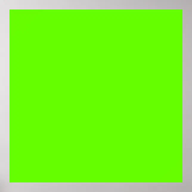 Bright Green (solid Color) Poster 