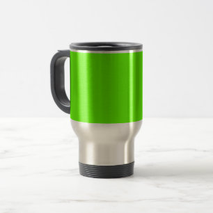 Bright green (solid color) travel mug
