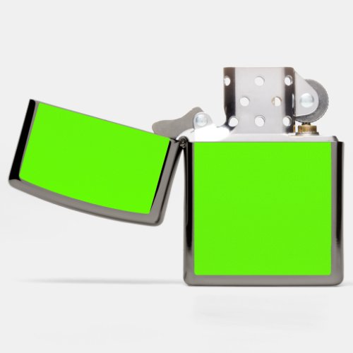 Bright green solid color  zippo lighter