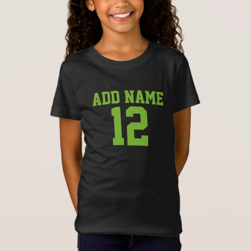 Bright Green Sports Jersey Custom Name Number T_Shirt