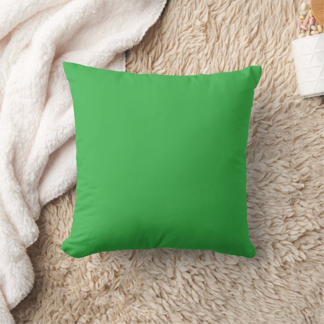 Bright green square throw pillow (Blanket)