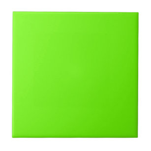 Solid Plain Colour Ceramic Tiles Zazzle Bright Green Tile