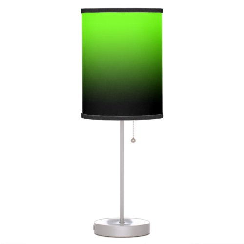 Bright Green to Black Ombre Table Lamp