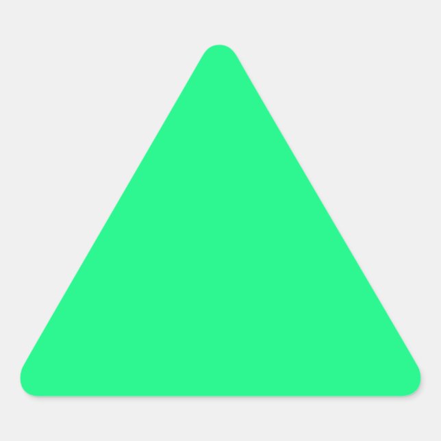 Bright Green Triangle Sticker (Front)