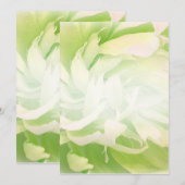 Bright Greenish Floral wedding gift (Front/Back)
