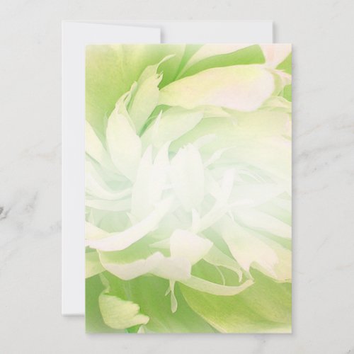 Bright Greenish Floral wedding gift Personalized Announcement