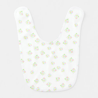 Bright Grid Pattern Welcome Bib