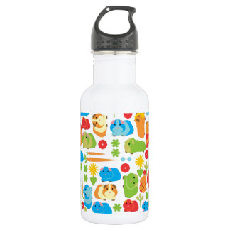 Bright Guinea Pig Patch Water Bottle