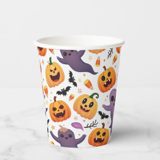 Bright Halloween Paper Cups – Festive Party Cups!