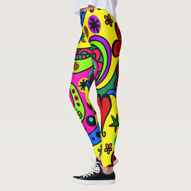 Bright Happy Colored Leggings (Left)