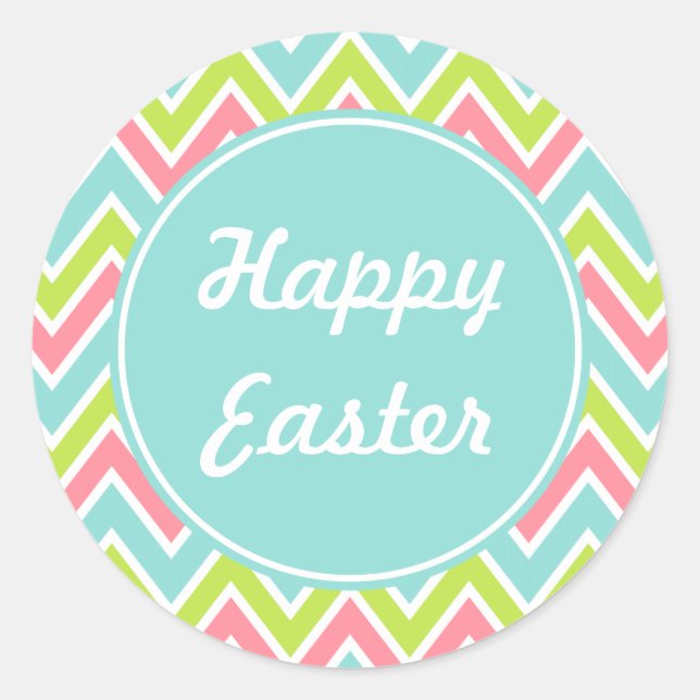 Bright Happy Easter Holiday Stickers (Front)