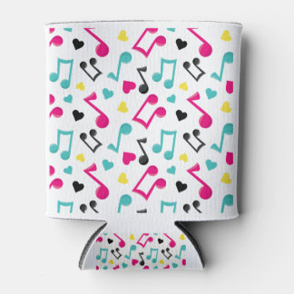 Bright Happy Music Notes Can Cooler